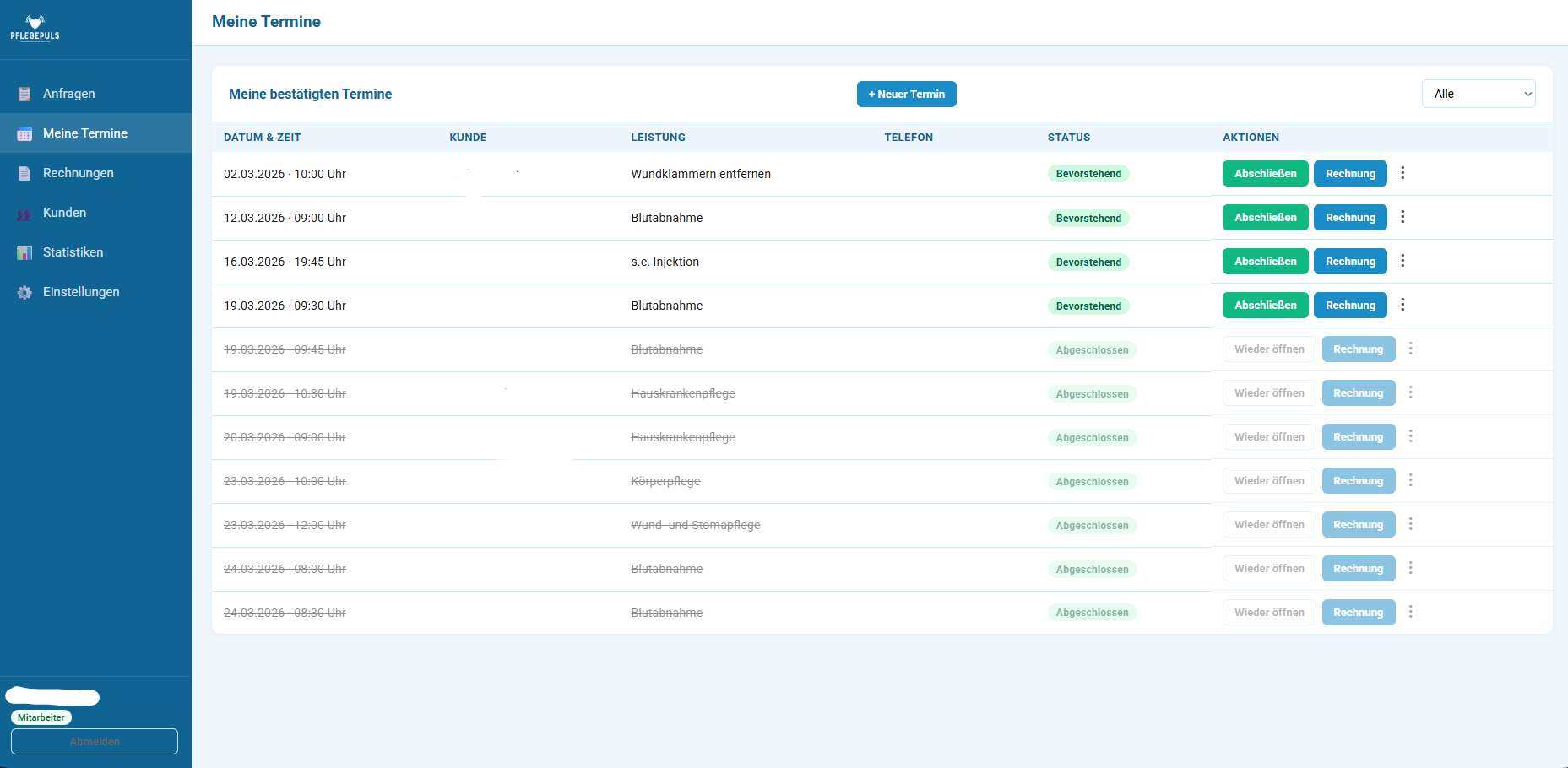 Arztpraxis Online-System